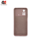 Чехол для Xiaomi Poco M4 Pro 4G Silicone Case, пудрового цвета