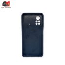 Чехол для Xiaomi Poco X4 Pro 5G Silicone Case, темно-синего цвета