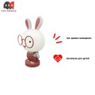Светильник ночник MDUP, зайка, розового цвета