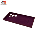 Чехол для Samsung S23 Ultra Silicone Case Premium, цвет марсала