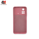 Чехол для Xiaomi Poco M4 Pro 4G Silicone Case, розового цвета