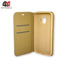 Чехол-книга для Samsung J2 2018/J2 Pro 2018/J250 золотого цвета, New Case