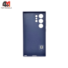 Чехол для Samsung S24 Ultra Silicone Case Original, серо-фиолетового цвета