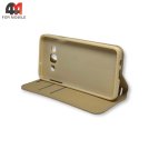 Чехол-книга для Samsung A3 2015/A300 золотого цвета, New Case