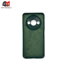 Чехол для Xiaomi Redmi A3 Silicone Case, темно-зеленого цвета