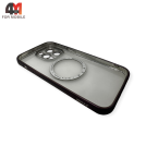 Чехол Iphone 14 Pro матовый+MagSafe, фиолетового цвета, J-Case