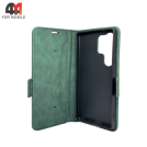 Чехол-книга для Samsung S25 Ultra зеленого цвета, Case