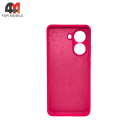 Чехол для Xiaomi Poco X7 Pro/Redmi Turbo 4 5G Silicone Case, ярко-розового цвета