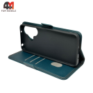 Чехол-книга для Xiaomi Poco M6 4G/Redmi 13 4G шов, зеленого цвета, Case