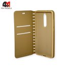 Чехол-книга для Nokia 5 2018 / 5.1 2018 золотого цвета, New Case