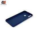 Чехол для Honor 8X силиконовый, матовый, синего цвета, Cherry