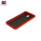 Чехол для Xiaomi Redmi 8A силиконовый с усиленной рамкой, красного цвета