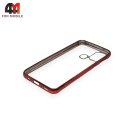 Чехол для Samsung M31 силиконовый с красным ободком