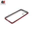 Чехол для Samsung A31 силиконовый с красным ободком