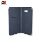 Чехол-книга для Samsung A7 2017/A720 темно-синего цвета