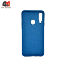 Чехол для Samsung A20s Silicone Case, синего цвета