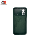 Чехол для Xiaomi Poco X4 Pro 5G Silicone Case, темно-зеленого цвета