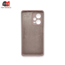 Чехол для Xiaomi Redmi Note 12 Pro Plus 5G Silicone Case, пудрового цвета