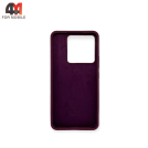 Чехол для Xiaomi Poco X6 5G/Redmi Note 13 Pro 5G Silicone Case, цвет марсала