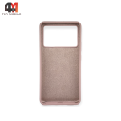 Чехол для Xiaomi Poco X6 Pro 5G Silicone Case, пудрового цвета