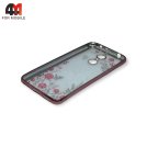 Чехол для Xiaomi Redmi 5 силиконовый, стразы, розового цвета