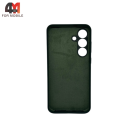 Чехол для Samsung S25 FE Silicone Case, темно-зеленого цвета