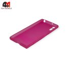 Чехол для Sony Xperia XZ силиконовый, матовый, розового цвета