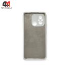 Чехол для Xiaomi Redmi 12C Silicone Case, белого цвета