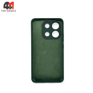Чехол для Xiaomi Redmi Note 13 4G Silicone Case, темно-зеленого цвета