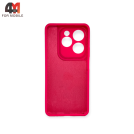 Чехол Infinix Hot 40/Hot 40Pro Silicone Case, ярко-розового цвета
