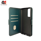Чехол-книга для Huawei P Smart 2021 шов, зеленого цвета, Case