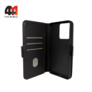 Чехол-книга для Xiaomi Redmi Note 12 4G шов, черного цвета, Case
