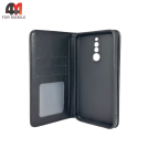 Чехол-книга для Xiaomi Redmi 8 в бок, черного цвета