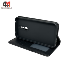 Чехол-книга для Xiaomi Redmi 8 в бок, черного цвета