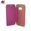 Чехол-книга для Samsung S7 розового цвета