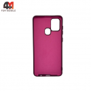 Чехол для Samsung A21s Silicone Case, цвет марсала