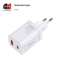 Baseus Сетевой адаптер CCSUPP-E02, USB+Type-C, 30W, белый