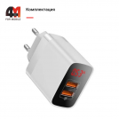 Baseus Сетевой адаптер CCJMHA-A02, 2 USB, 18W, белый