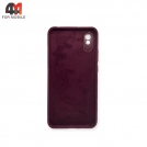 Чехол Xiaomi Redmi 9A Silicone Case, цвет марсала