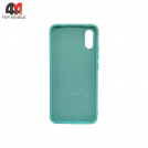 Чехол Xiaomi Redmi 9A Silicone Case, ментолового цвета