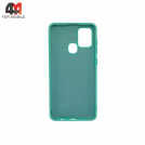 Чехол для Samsung A21s Silicone Case, бирюзового цвета