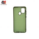 Чехол для Samsung A21s Silicone Case, болотного цвета