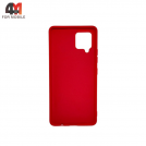 Чехол для Samsung A42 Silicone Case, красного цвета