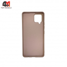 Чехол для Samsung A42 Silicone Case, пудрового цвета