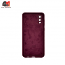 Чехол для Samsung A02/M02 Silicone Case, цвет марсала