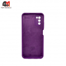 Чехол для Samsung A03s Silicone Case, фиолетового цвета