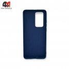 Чехол для Huawei P40 Pro Silicone Case, темно-синего цвета