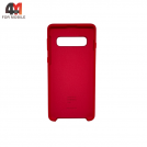 Чехол для Samsung S10 Plus Silicone Case, красного цвета