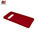 Чехол для Samsung S10 Plus Silicone Case, красного цвета