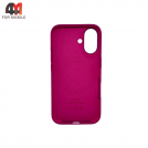 Чехол Iphone 16 Silicone Case Premium+MagSafe, Fuchsia